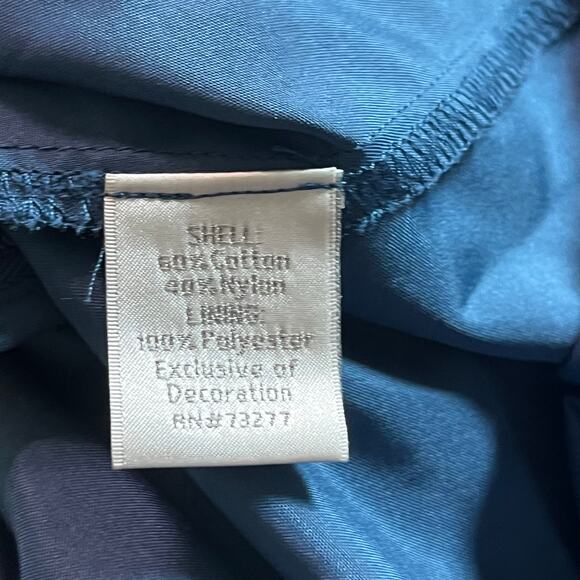 LC Lauren Conrad Teal Blue Lace Fit Flare Dress Romantic Feminine Size 12 - Picture 8 of 9